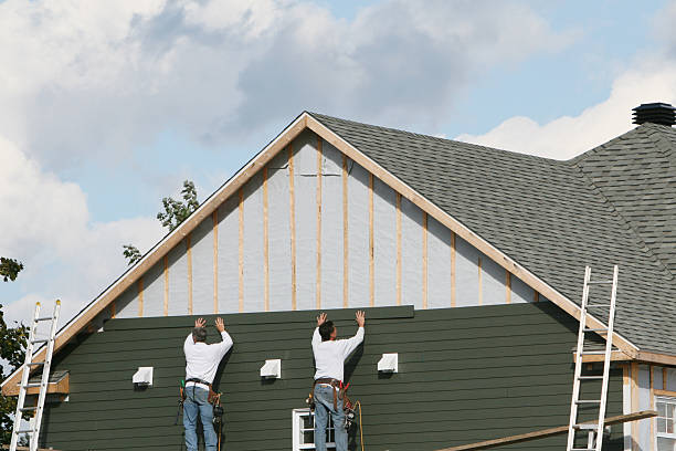 Professional Siding Contractor technician working in Hookstown, PA